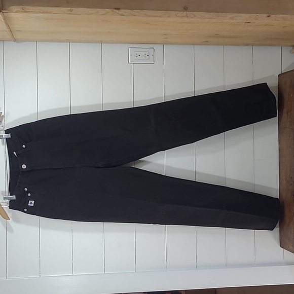 EUC Vintage Rockies Jean Women's sz 30L Slim Black High Rise Boot Cut Denim Jean - Picture 2 of 10